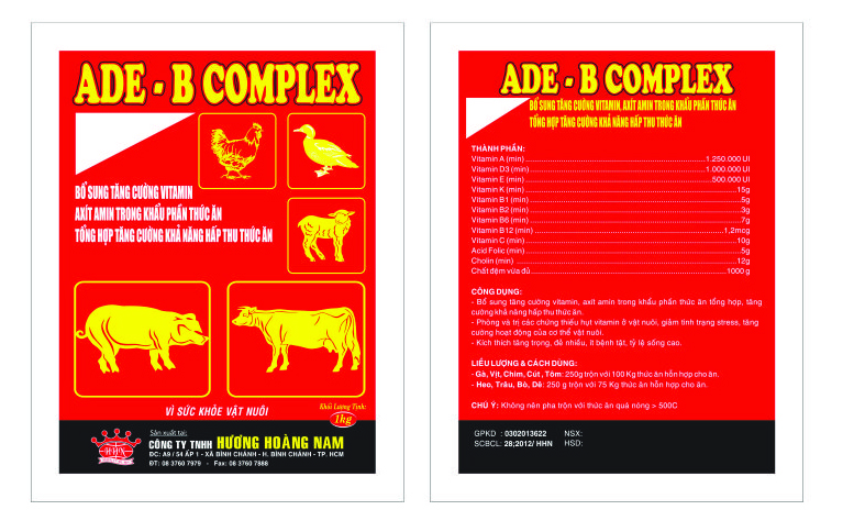 Dinh dưỡng gia súc ADE – B COMPLEX