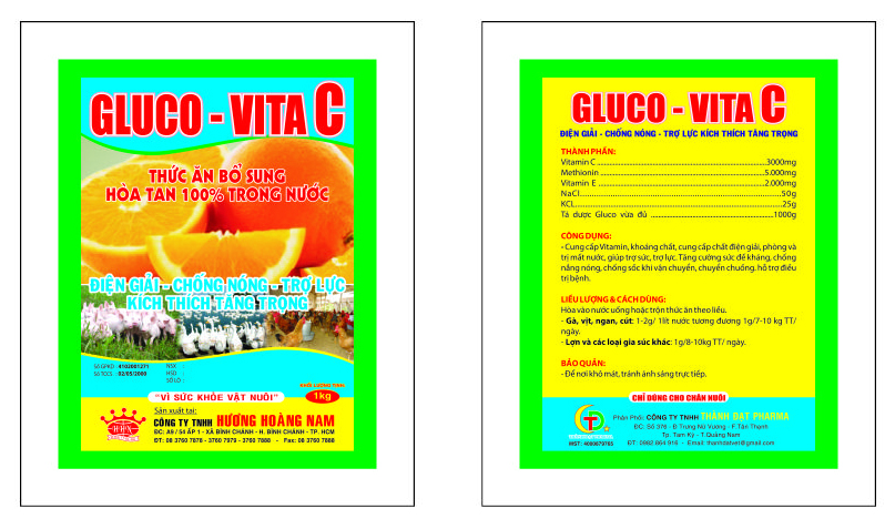 Dinh dưỡng gia súc GLUCO - VITA C