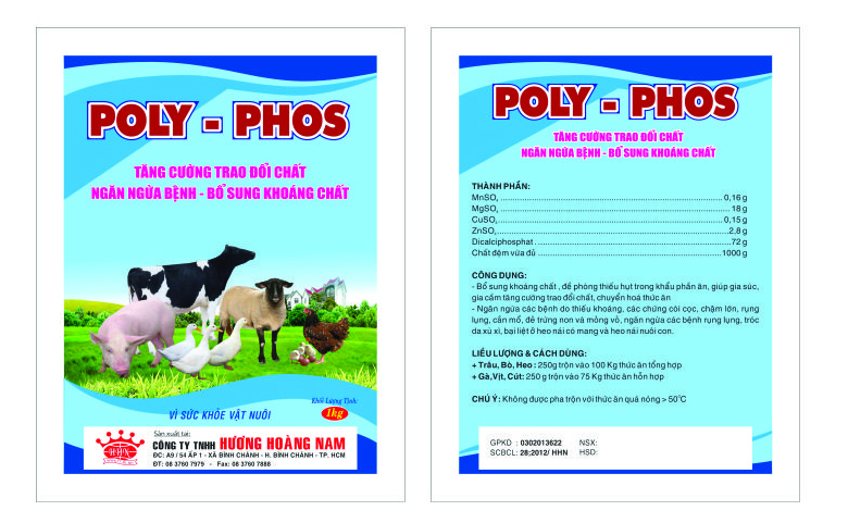 Dinh dưỡng gia súc POLY - PHOS