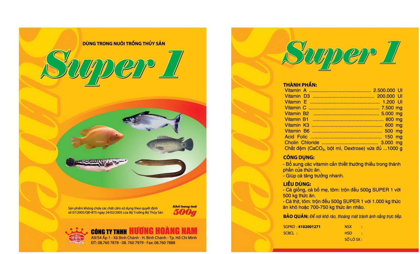 Dinh dưỡng thủy sản Super 1