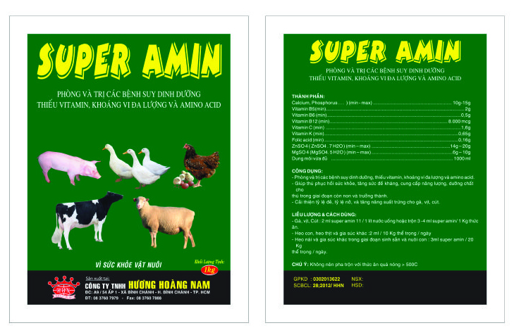 Dinh dưỡng gia súc SUPER AMIN